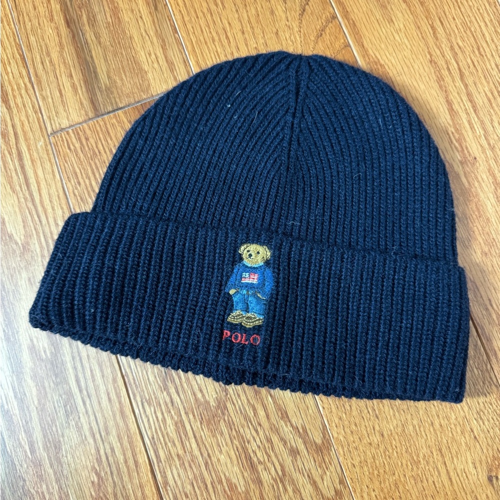 Polo by Ralph Lauren Navy Knit Beanie